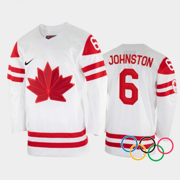 Rebecca Johnston Canada Women's Hockey White Jerse...