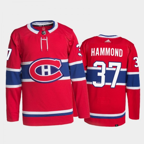 Andrew Hammond Montreal Canadiens Home Jersey 2022 Red #37 Authentic Primegreen Uniform