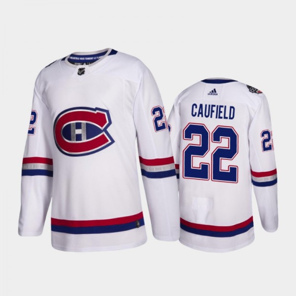 Montreal Canadiens Cole Caufield #22 Heritage Whit...