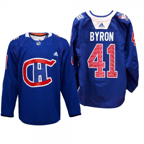 Canadiens RadioTeleDON Paul Byron Jersey Special E...