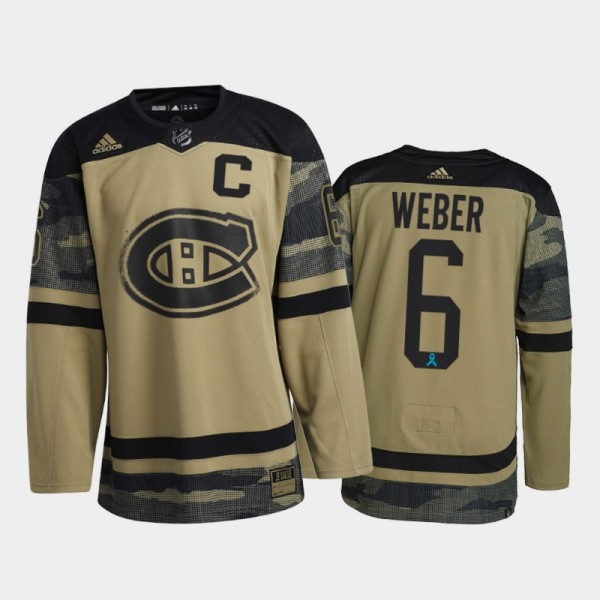 Shea Weber Montreal Canadiens Canadian Armed Force...
