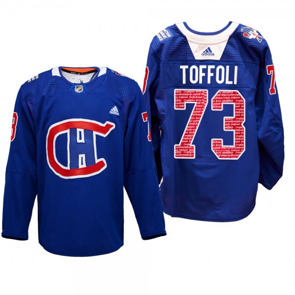 Canadiens RadioTeleDON Tyler Toffoli Jersey Specia...
