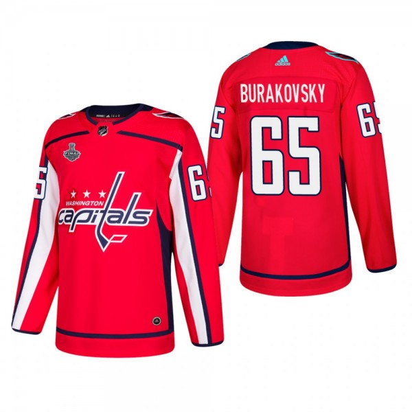 Men's Washington Capitals Andre Burakovsky #65 Home Red Authentic Player Cheap Jersey