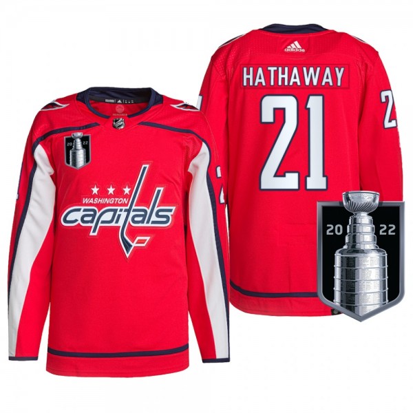Capitals Garnet Hathaway 2022 Stanley Cup Playoffs Red Jersey