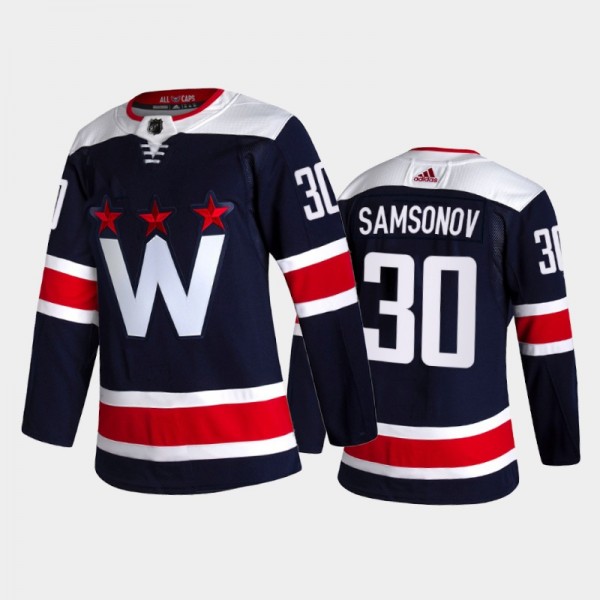 Washington Capitals Ilya Samsonov #30 Authentic Na...
