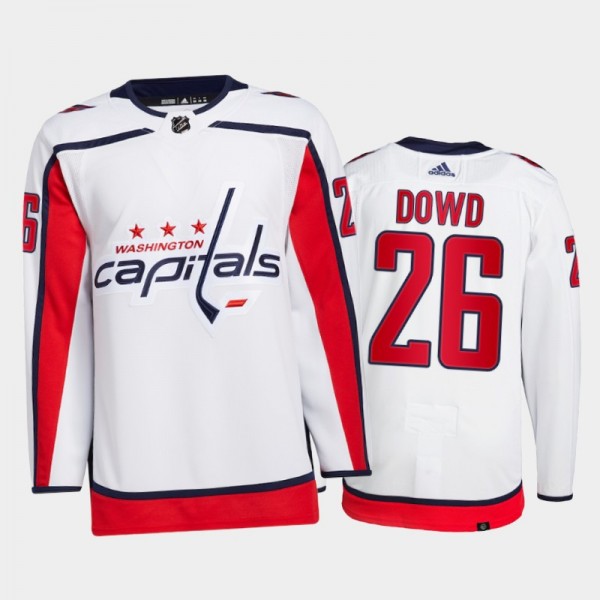 Nic Dowd Washington Capitals Primegreen Authentic Pro Jersey 2021-22 White #26 Away Uniform