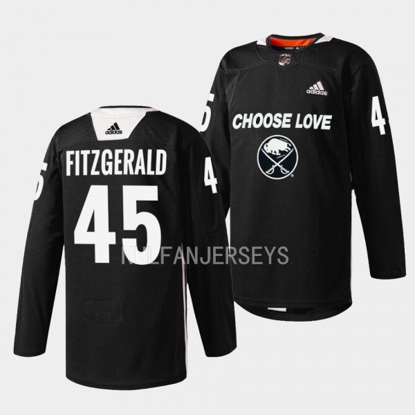 Buffalo Sabres 2023 Choose Love Night Casey Fitzge...