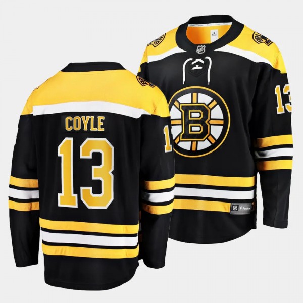 Boston Bruins Charlie Coyle Home Black Breakaway P...