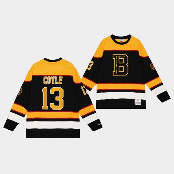 Boston Bruins NHL X Bel-Air Charlie Coyle Black #13 Hockey Jersey