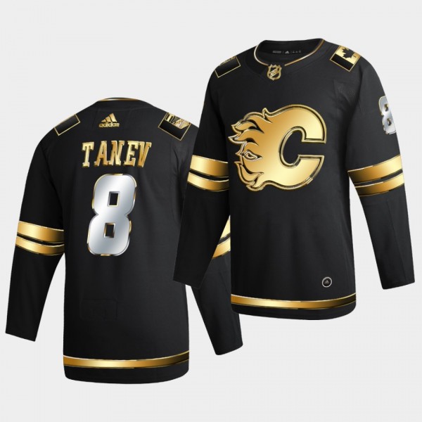 Calgary Flames Christopher tanev 2020-21 Golden Edition Limited Authentic Black Jersey