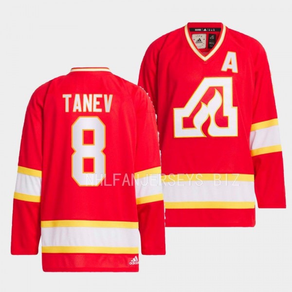 Christopher Tanev Calgary Flames Team Classics Red...