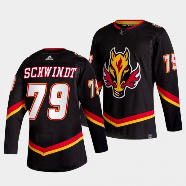 Cole Schwindt #79 Calgary Flames 2022-23 Alternate...