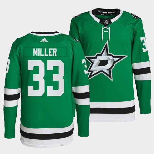 Colin Miller #33 Stars Home Green Jersey 2022 Prim...