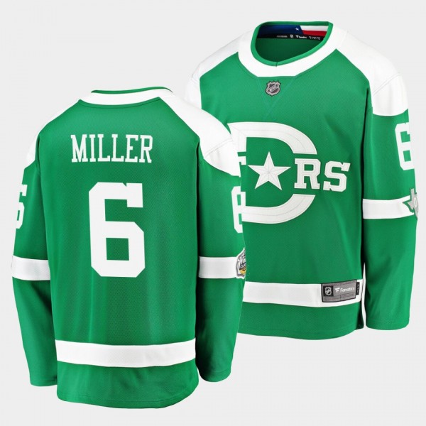 Colin Miller Dallas Stars Winter Classic Green Breakaway Player Jersey
