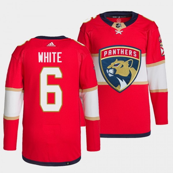 Colin White #6 Florida Panthers Primegreen Authentic Red Jersey Home