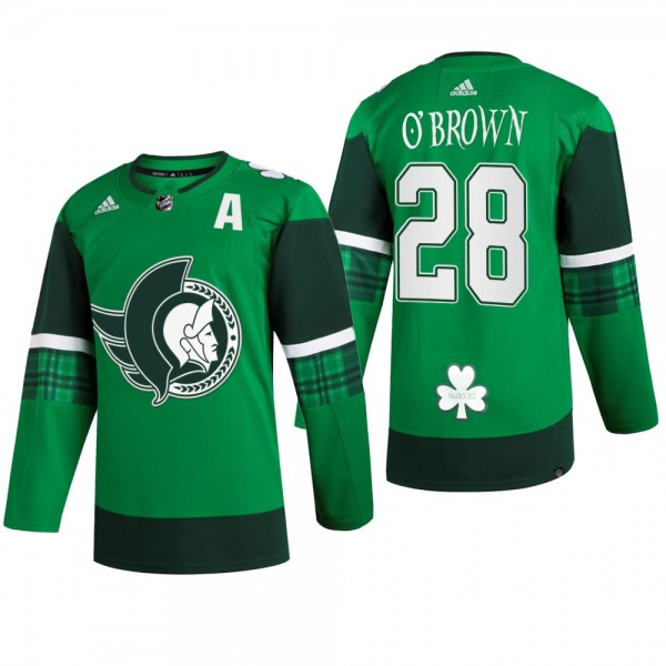 Ottawa Senators Connor Brown #28 St. Patrick 2022 ...