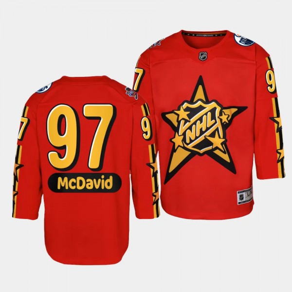 Edmonton Oilers #97 Connor McDavid 2024 NHL All-St...