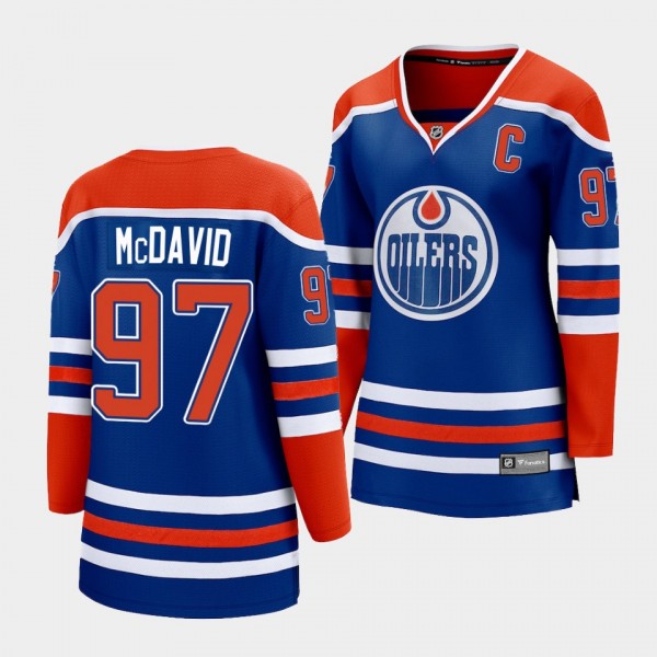 Connor McDavid Oilers 2022-23 Home Premier Women J...