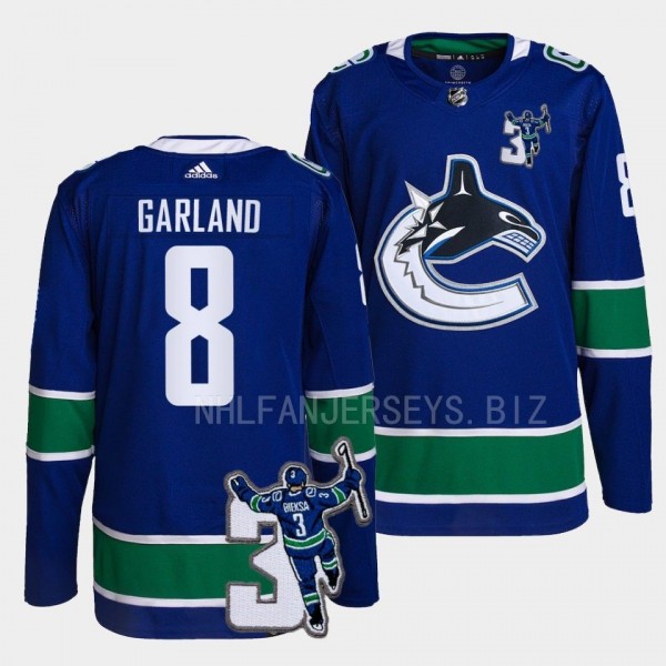 Vancouver Canucks Kevin Bieska patch Conor Garland...