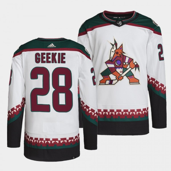 Conor Geekie Coyotes 2022 Primegreen Authentic White Jersey #28 Away