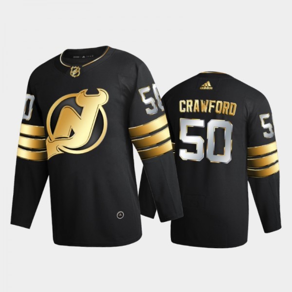 New Jersey Devils Corey Crawford #50 2020-21 Golde...