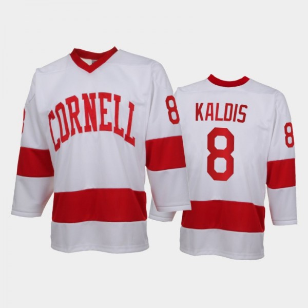 Cornell Big Red Yanni Kaldis #8 College Hockey Whi...