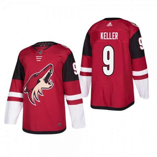 Men's Arizona Coyotes Clayton Keller #9 Home Maroon Authentic Player Cheap Jersey