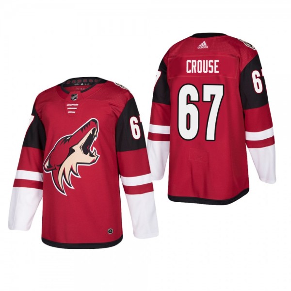 Men's Arizona Coyotes Lawson Crouse #67 Home Maroon Authentic Player Cheap Jersey