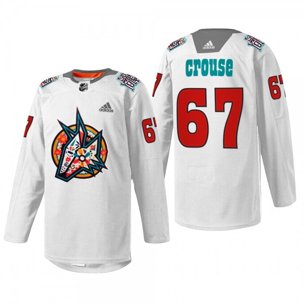 Lawson Crouse Coyotes Los Yotes Night White Jersey...