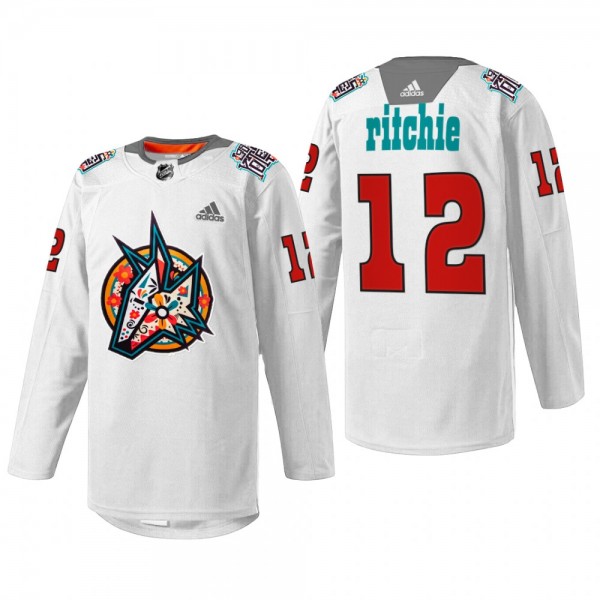 Nick Ritchie Coyotes Los Yotes Night White Jersey Warmup