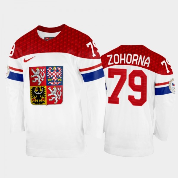 Tomas Zohorna Czech Republic Hockey White Home Jer...
