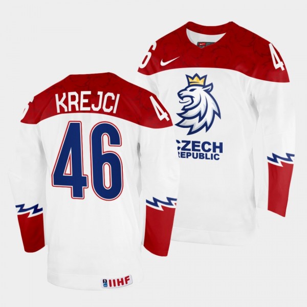 Czechia #46 David Krejci 2022 IIHF World Champions...