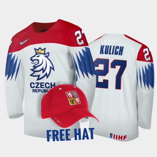 Jiri Kulich Czechia Hockey White Free Hat Jersey 2...