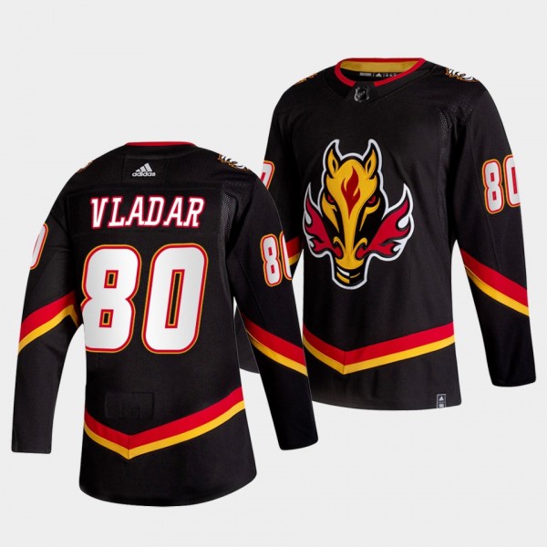 Calgary Flames Dan Vladar 2022-23 Alternate #80 Black Jersey Authentic