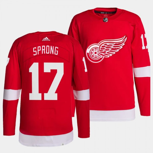 Daniel Sprong Detroit Red Wings Home Red #17 Authe...