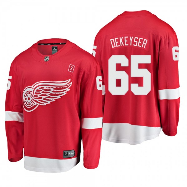Men's Danny DeKeyser #65 Detroit Red Wings Home Re...