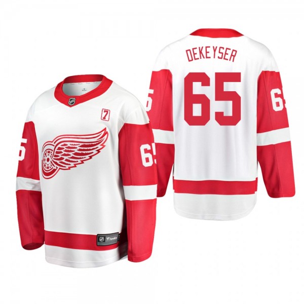 Men's Danny DeKeyser #65 Detroit Red Wings Away Wh...