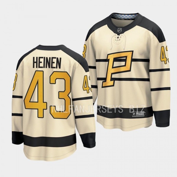 Pittsburgh Penguins Danton Heinen 2023 Winter Classic Cream Player Jersey Men's