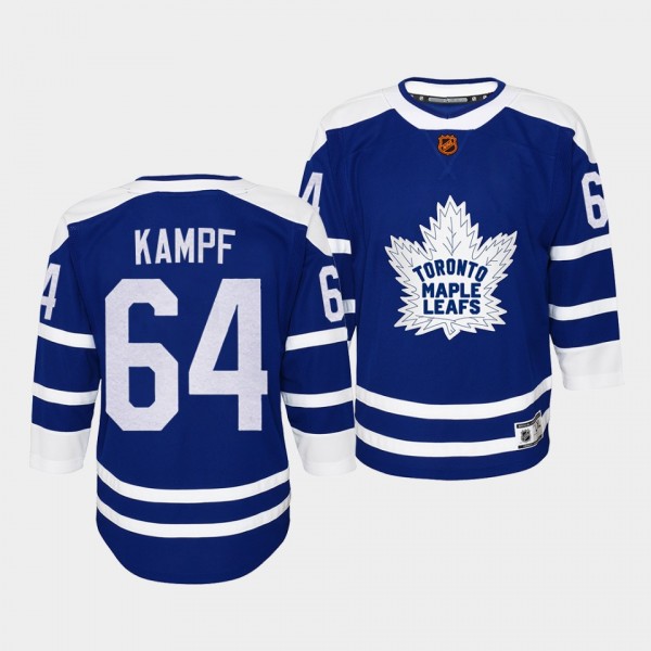 Youth David Kampf Maple Leafs Blue Special Edition...