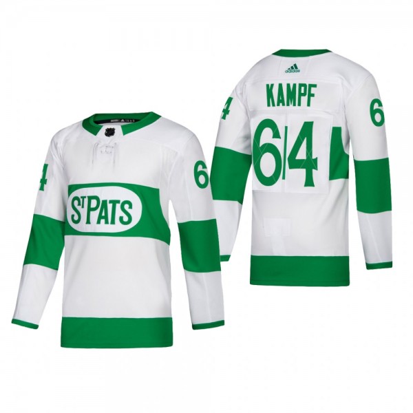 Maple Leafs 2022 St. Pats David Kampf Jersey White