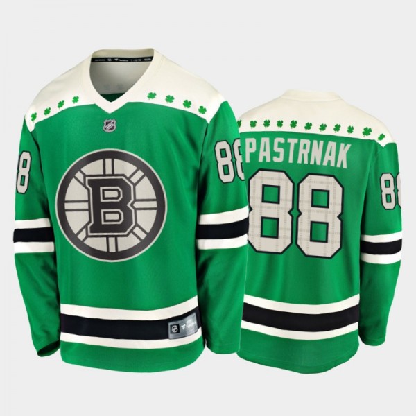 Fanatics David Pastrnak #88 Bruins 2020 St. Patric...