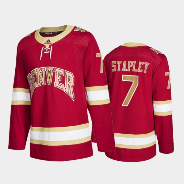 Denver Pioneers Brett Stapley #7 College Hockey Re...