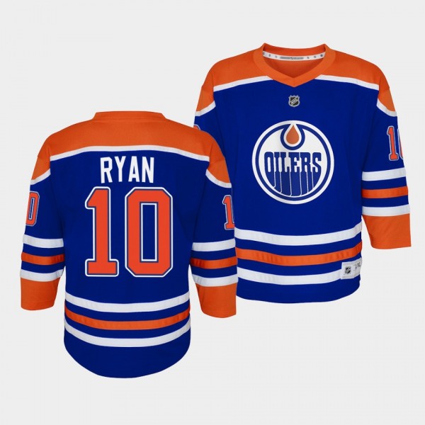 Derek Ryan Edmonton Oilers Youth Jersey 2022-23 Home Royal Replica Player Jersey