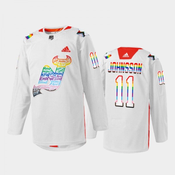Andreas Johnsson New Jersey Devils LGBTQ Pride Nig...