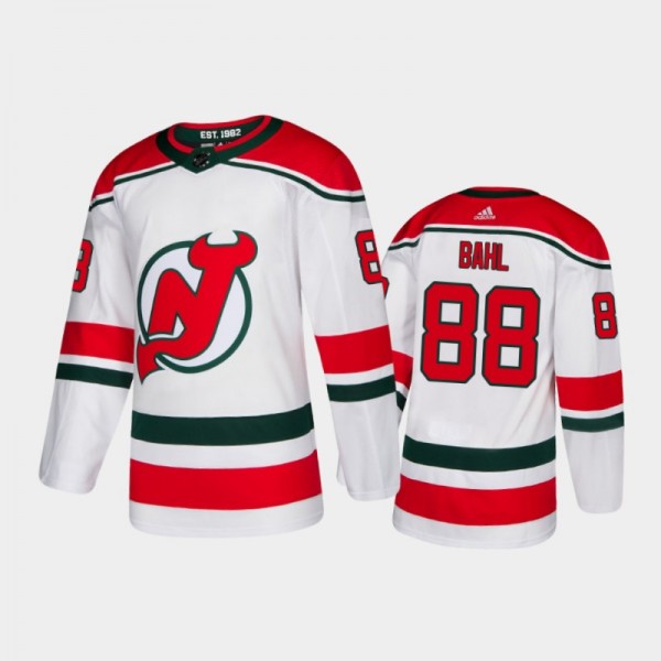 New Jersey Devils Kevin Bahl #88 Alternate White 2020-21 Authentic Jersey