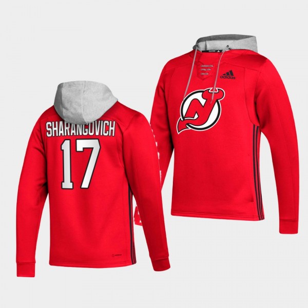 Yegor Sharangovich New Jersey Devils Skate Red Lac...