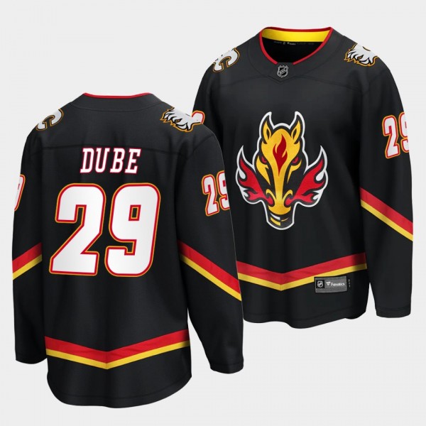 Calgary Flames #29 Dillon Dube Alternate 2022-23 B...
