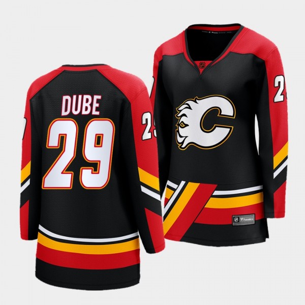 Dillon Dube Calgary Flames 2022 Special Edition 2.0 Women Breakaway Player 29 Jersey Retro