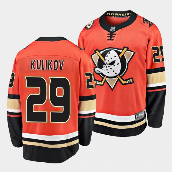 Dmitry Kulikov Anaheim Ducks Alternate Orange Breakaway Player Jersey Men's
