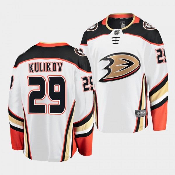 Dmitry Kulikov Anaheim Ducks 2022-23 Away White Ho...